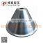 round shape copper metal Diameter 14 inch Thickness 1mm Kitchen utensils and spinning military CNC spinning machining center