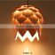 Modern Artichoke Lighting Crimean Pine Cone Wooden Pendant Lamp