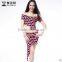 Wuchieal Digital Printed Fabric Sexy and Charming Belly Dance Suit