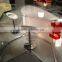 Acrylic Glass Panel Counter top Reception Desk Design