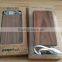 Unique design 4000mah wooden portable external battery for router