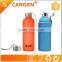 Cheap price elegant design frosted different color glass infuser bottle