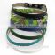 Dark blue small cats collars wholesale, leather pets collar in fashion