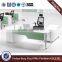 Manager office table melamine top metal base executive desk(HX-NT3113)