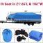 21-24 Ft Waterproof Heavy Duty Fabric Trailerable Pontoon Boat Cover Blue Color