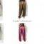 oriental fisherman RETRO INDIE HIPPIE BOHO yoga relax POLKA DOT thai Feather peacock print DRAWSTRING RAYON PANTS