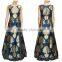 Capricious Navy Blue Georgette Designer Gown/Women Gown Dresses Online