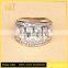Jingli jewelry Pave Setting Silver Wedding Ring (YJ-857)
