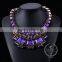 high quality vintage rhinestone chunky statement necklace tin alloy fashion women pendant necklace 6390063