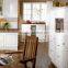 Hotel kitchen equipment, white MDF pvd ktichen cabinet