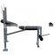 Soozier Incline Flat Exercise Free Weight Bench with Leg Extension