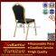 BH-L8313 Black fabric gold tube hotel dining chair used banquet chair