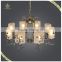 New Arrival Hanging Decorative Antique Glass Chandelier, Bronze Light FIxture Pendant Light