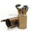12 Pcs Professional Cosmetic Brush Set Make Up Tool Kits Leather Cup Holder Case Makeup Brushes