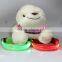 New product PU optical transparent flashing lights dog collar