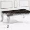 hot sale coffee table with silver stainless steel legs