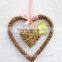 Wholesale wicker hearts with rebbon