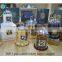 Electroplated gold luxury scented jar candles with clear dome