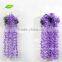 FLV01-4 silicone flowers artificial wisteria flower making for wedding decoration