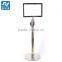 stainless steel sign holder for queue belt stand