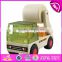 Wholesale cheap kids wooden toy cement truck high quality children wooden toy cement truck W04A061