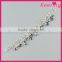 Luxuriant metallic bling decorative crystal neckline WNLC-094