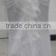 white banquet spandex chair cover with organza chair cap sash for wedding decoration