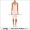 Customized Lady Apparel Latest Casual Rib-knit Tank Dress(DQM026D)