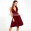 Maxnegio sexy women party wear deep v neck casual dress
