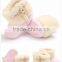 wholesale price new born super soft sheepskin children's and baby booties