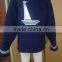 child teenager kids sailing boat pattern dark navy blue pullover sweater