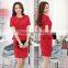 New season fashion clothing factory short sleeve fancy new model casual dress for ladies