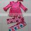 Fall Winter Girl Boutique Outfit Remake Kids Floral Clothing Set