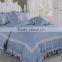 4 Pieces Plain Dyed Silk Cotton Satin Bed Sheet Set