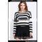 Women Fashion Elegant Striped Knitwear Latest Design