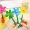 Novelty 5pcs/lot Cute Flower Pot Ballpoint Pens Lovely Sunflower Students Stationery Pen Creative School Supplies Kids Gift