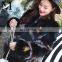 New Fashion Natural Women Winter Clothes Black Yellow And White Knitted Fox Fur Coat