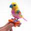 Funny B/O singing parrot sound control singging bird toys