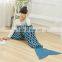 Children mermaid tail blanket hot sale kid's blanket