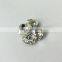 Point back with real silver Crystal Transparent stone for decorative