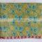 Quilt Handmade Reversible Kantha Throw Vintage Bedspread Gudari Quilted Sheet