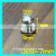Silver Solid Brass Pull Stud Nipple Head Screw Monk Head Button