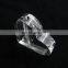 Small clear luxury desktop heart shaped vase