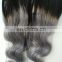 aliexpress cheap blond brazilian body wave virgin grey human hair bundle with top closure and ear to ear lace ombre frontal