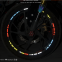 Spirit Beast motorcycle modified diy reflective  wheel stickers waterproof L1