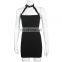 Hot Wholesale Ladies Sexy Metal Buckle Hanging Neck Camisole Nightclub Dress