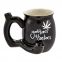 cheap price Amazon OEM design ceramic coffee mug smoking pipe mug