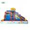 splashing water pool slide inflatable bouncy jumping castle with water pool slide
