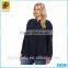 Plus size summer cheap fashion lady blouse black top quality lady blouse