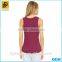 plain dyed round neck sleeveless summer fashion women wholesale bulk crop tops